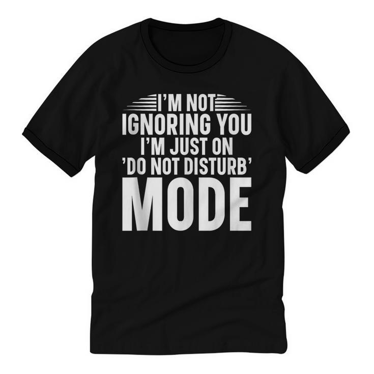 Leave Me Alone Tee Introvert Humor Unisex Cotton Ringer T-Shirt