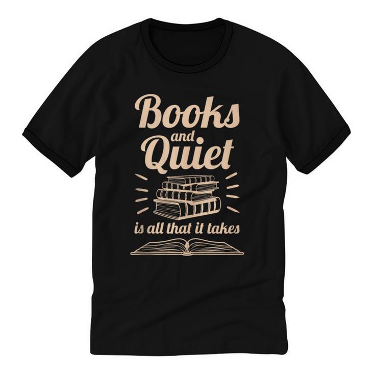 Mindfulness Reading Book Nerd Book Lover Bookworm Introverts Unisex Cotton Ringer T-Shirt