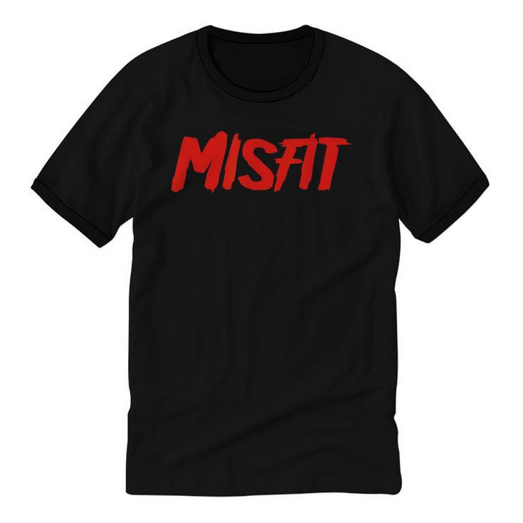 Misfit Outfit And Costume Introvert Apparel Unisex Cotton Ringer T-Shirt