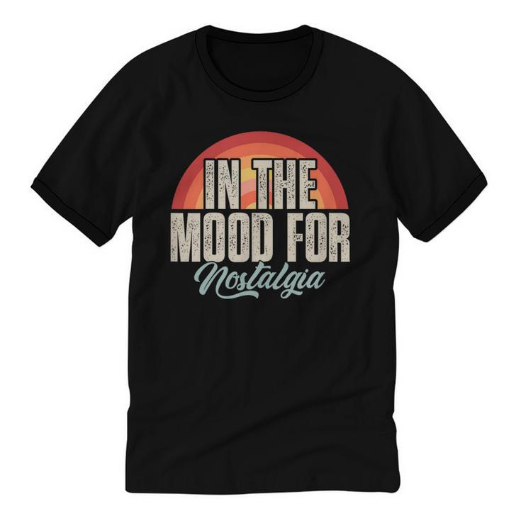 In The Mood For Nostalgia Vintage 80s 90s Retro Unisex Cotton Ringer T-Shirt