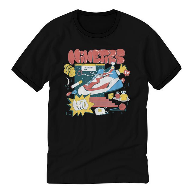 Nostalgia Gen X 90s Nineties Things Unisex Cotton Ringer T-Shirt
