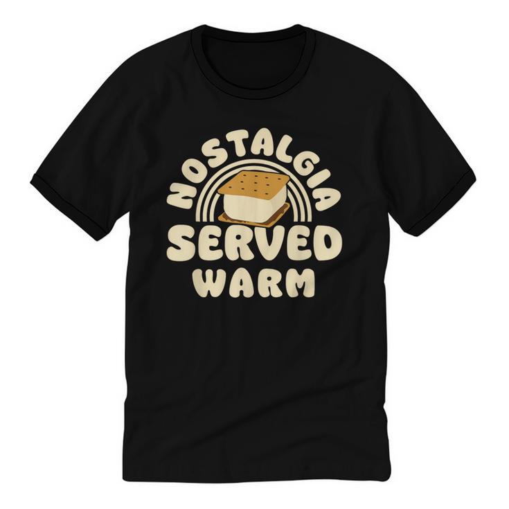 Nostalgia Served Warm Smore Unisex Cotton Ringer T-Shirt