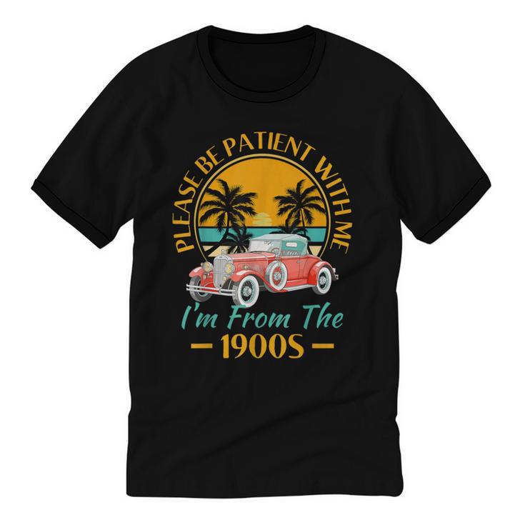 Please Be Patient With Me I'm From The 1900s Classic Car Unisex Cotton Ringer T-Shirt