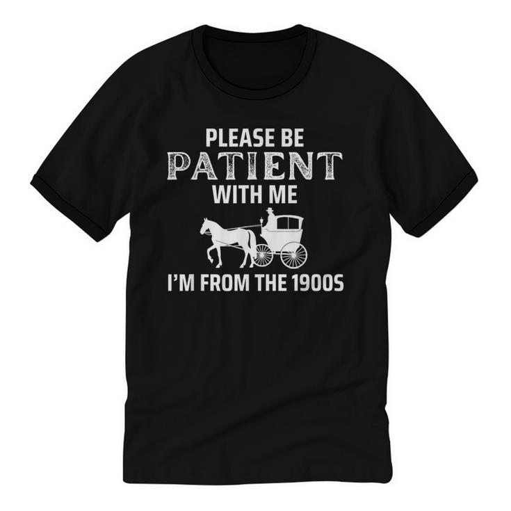 Please Be Patient With Me I'm From The 1900s Gen X Unisex Cotton Ringer T-Shirt