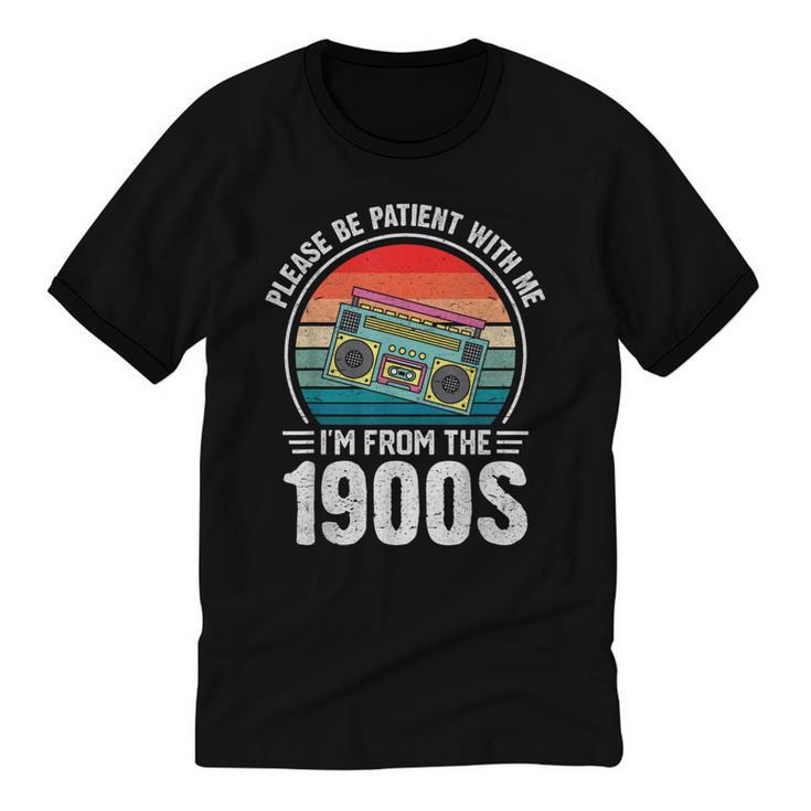 Please Be Patient With Me I'm From The 1900s Music Unisex Cotton Ringer T-Shirt