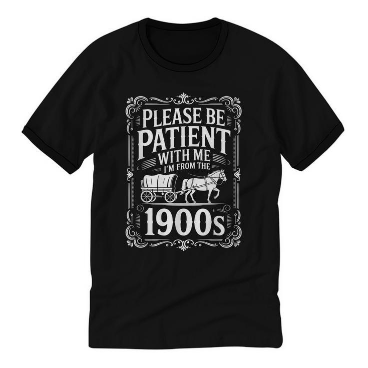 Please Be Patient I'm From The 1900s Old Man Unisex Cotton Ringer T-Shirt
