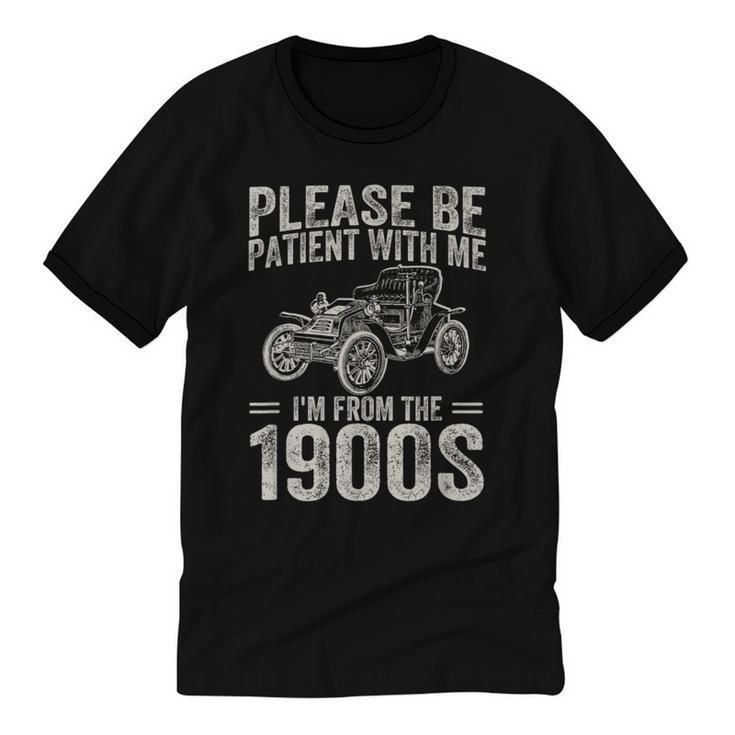 Please Be Patient I'm From The 1900s Vintage Car Unisex Cotton Ringer T-Shirt