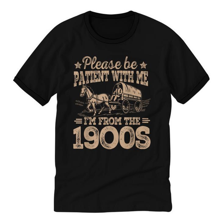 Please Be Patient I'm From The 1900s Vintage Tee Unisex Cotton Ringer T-Shirt