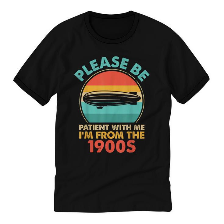 Please Be Patient I'm From The 1900s Vintage Zeppelin Unisex Cotton Ringer T-Shirt
