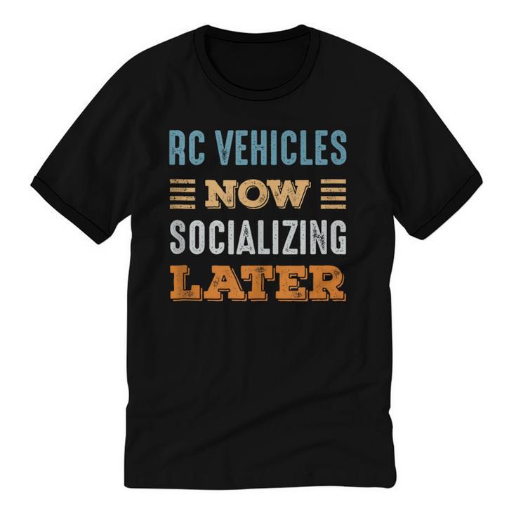 RC Vehicles Now Minimal Socializing Introvert Vintage Unisex Cotton Ringer T-Shirt