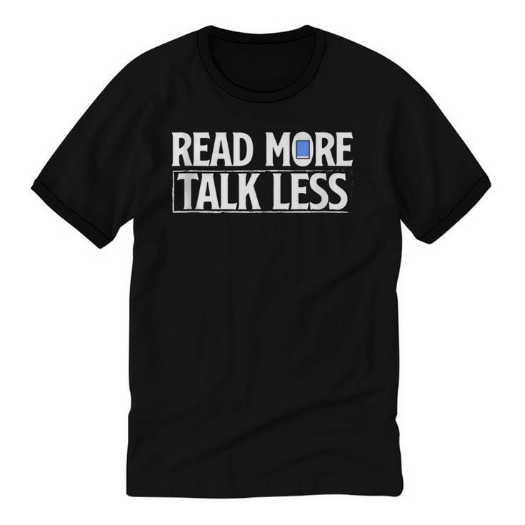 Read More Talk Less Introvert Unisex Cotton Ringer T-Shirt