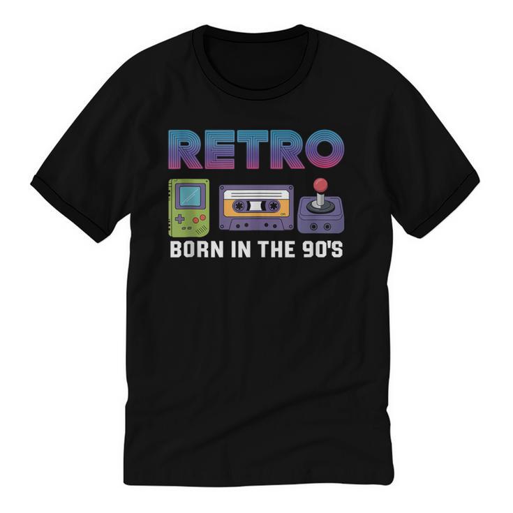 Retro Gaming Nostalgia Tee Perfect For 90s Lovers Unisex Cotton Ringer T-Shirt