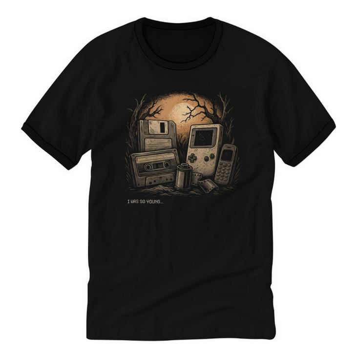 Retro Nostalgia – I Was So Young Tee Unisex Cotton Ringer T-Shirt