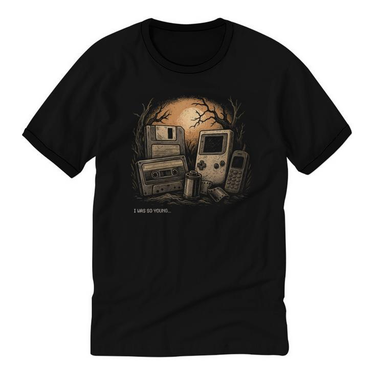 Retro Nostalgia – I Was So Young Tee Unisex Cotton Ringer T-Shirt