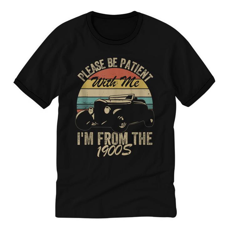 Sarcasm Retro Please Be Patient With Me I'm From The 1900s Unisex Cotton Ringer T-Shirt
