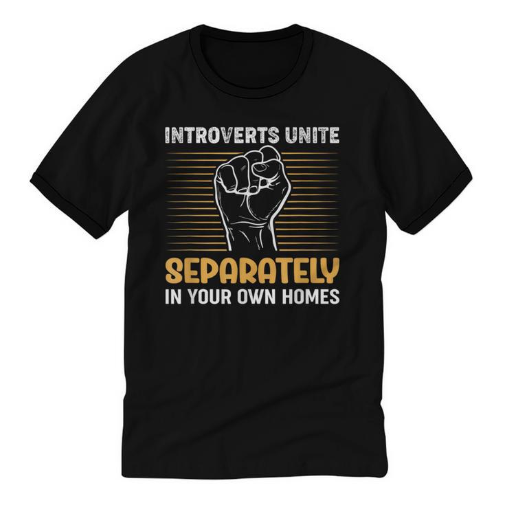 Sarcastic Anti Social Introvert Social Interaction Unisex Cotton Ringer T-Shirt