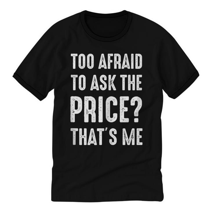 Sarcastic Budget Shopper Introvert Shopping Humor Unisex Cotton Ringer T-Shirt