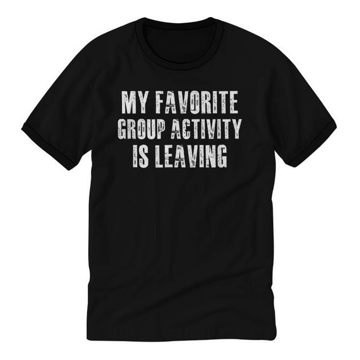 Sarcastic Introvert Antisocial Humorous Unisex Cotton Ringer T-Shirt