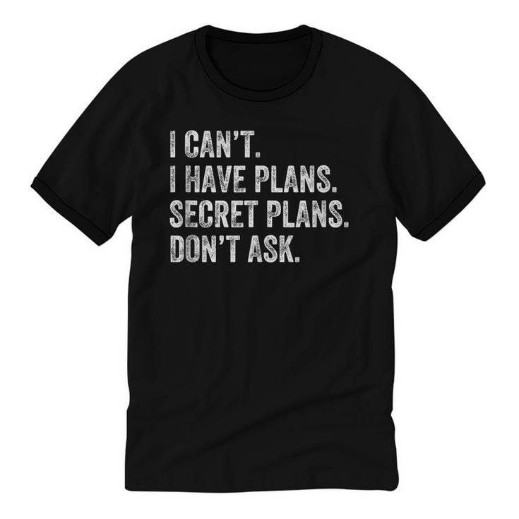 Sarcastic Mind Your Business Quote For Shy Introverts Unisex Cotton Ringer T-Shirt