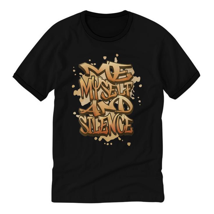 Self Care Introvert Relaxation Me Myself And Silence Retro Unisex Cotton Ringer T-Shirt