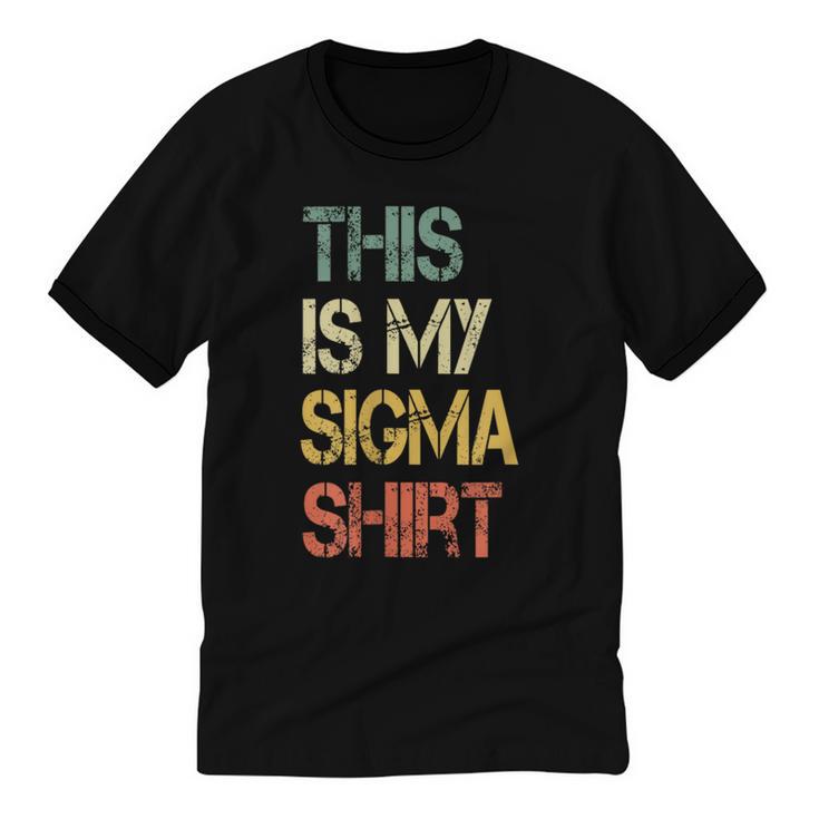 This Is My Sigma Shirt Male Lone Wolf Minimalist Introvert Unisex Cotton Ringer T-Shirt