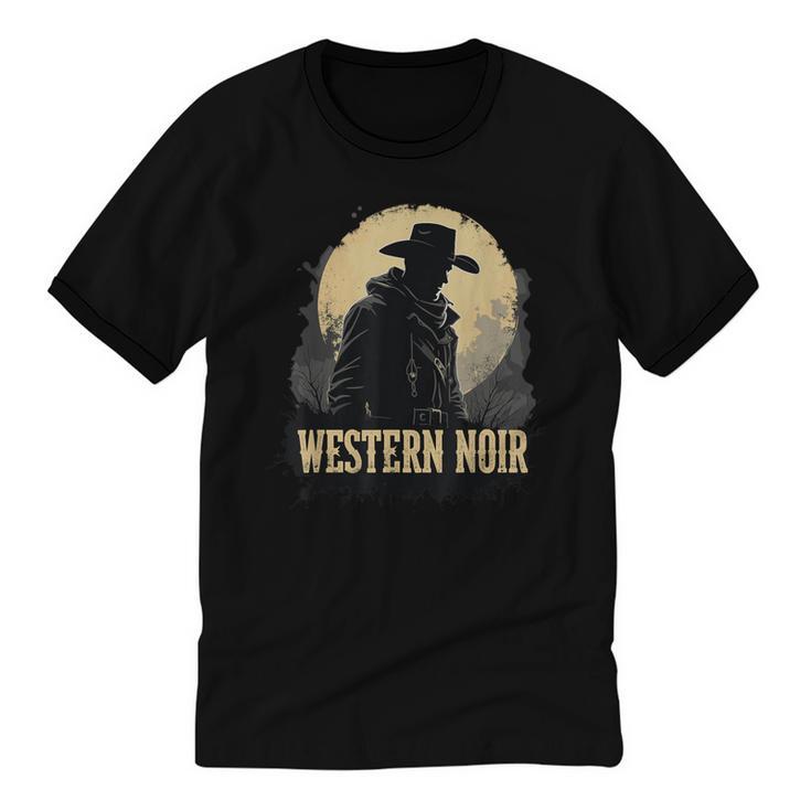 Spaghetti Western Cowboy Culture Classic Western Nostalgia Unisex Cotton Ringer T-Shirt