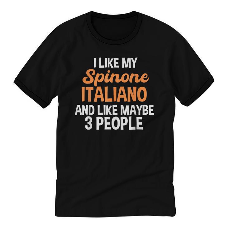Spinone Italiano Dog Introvert Bracco Spinoso Fur Parent Unisex Cotton Ringer T-Shirt