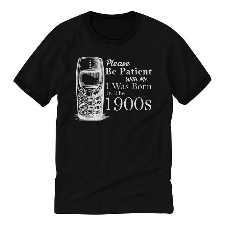 Vintage Birthday Seniors I'm From The 1900s Unisex Cotton Ringer T-Shirt