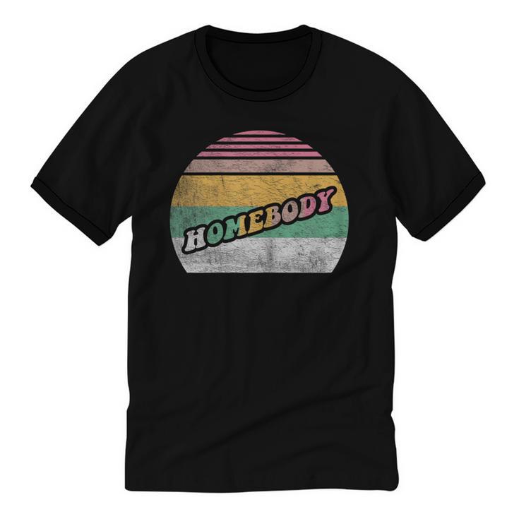 Vintage Homebody Shirt Stay At Home Quarantine Introvert Unisex Cotton Ringer T-Shirt