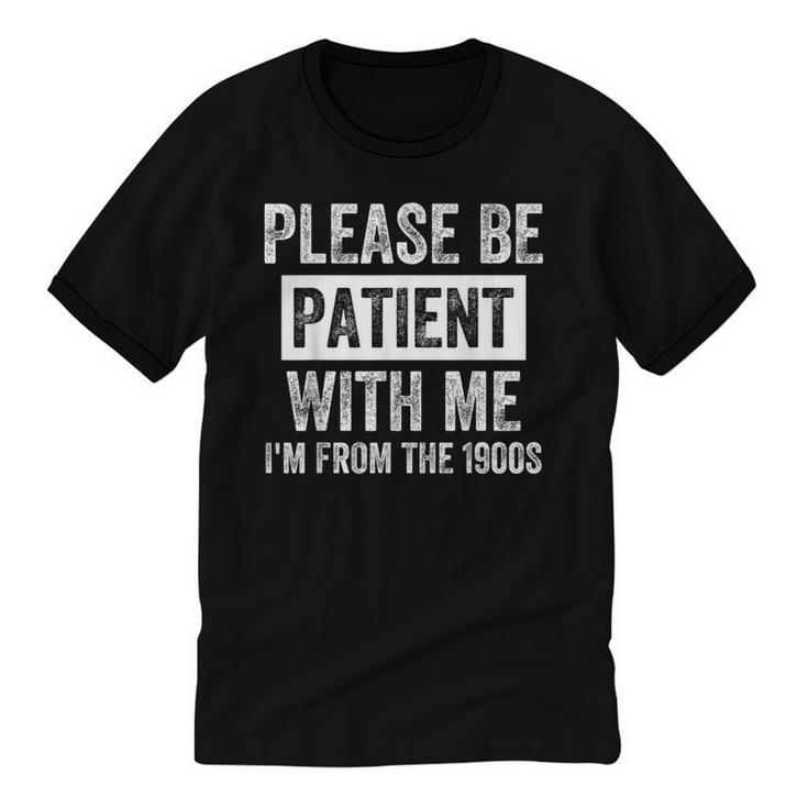 Vintage I'm From The 1900s Retro Men Women Unisex Cotton Ringer T-Shirt