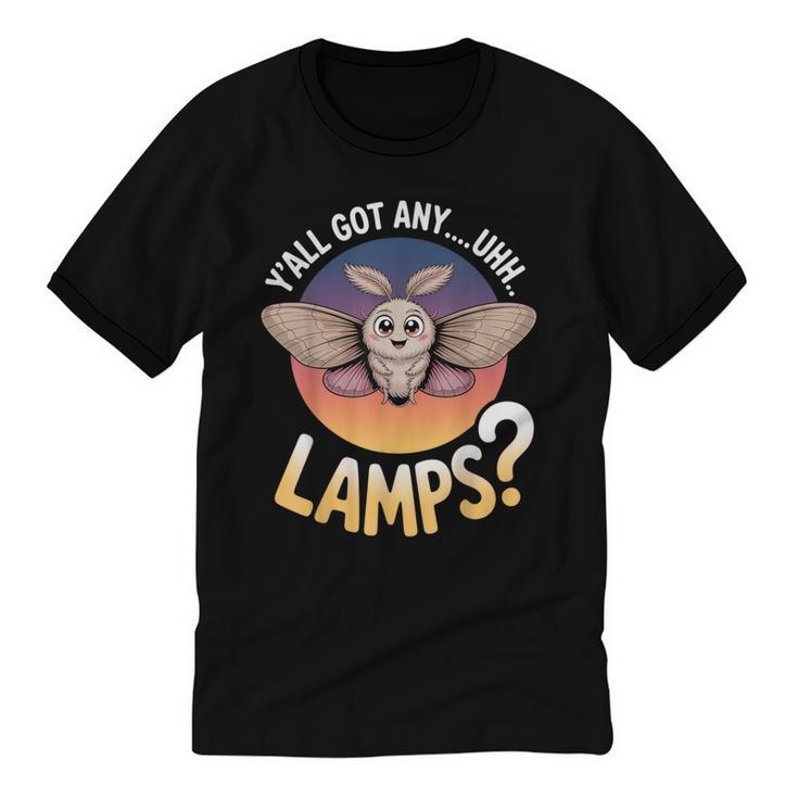 Y'All Got AnyUhhLamps Introvert Humor Casual Unisex Cotton Ringer T-Shirt
