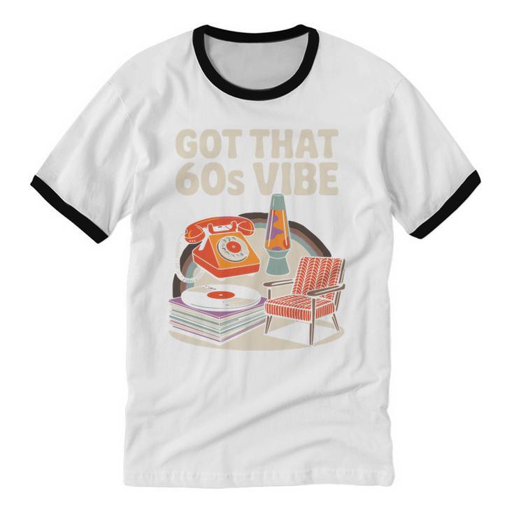1960s 60s Reunion Nostalgia Memories Music School Grew Up Premium Tri-Blend Unisex Cotton Ringer T-Shirt
