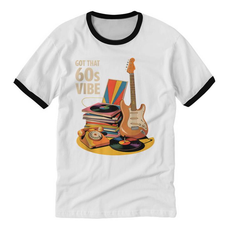 1960s 60s Reunion Nostalgia Memories Music School Grew Up Unisex Cotton Ringer T-Shirt