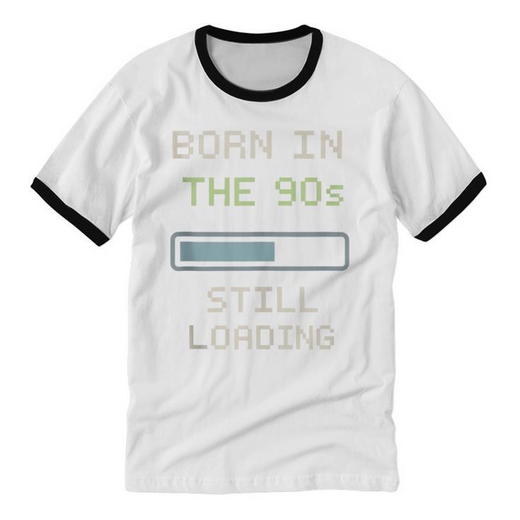 90s Baby Tired Millennial Burnout Nostalgia Parenting Unisex Cotton Ringer T-Shirt 90s Baby Tired Millennial Burnout Nostalgia Parenting Unisex Cotton Ringer T-Shirt