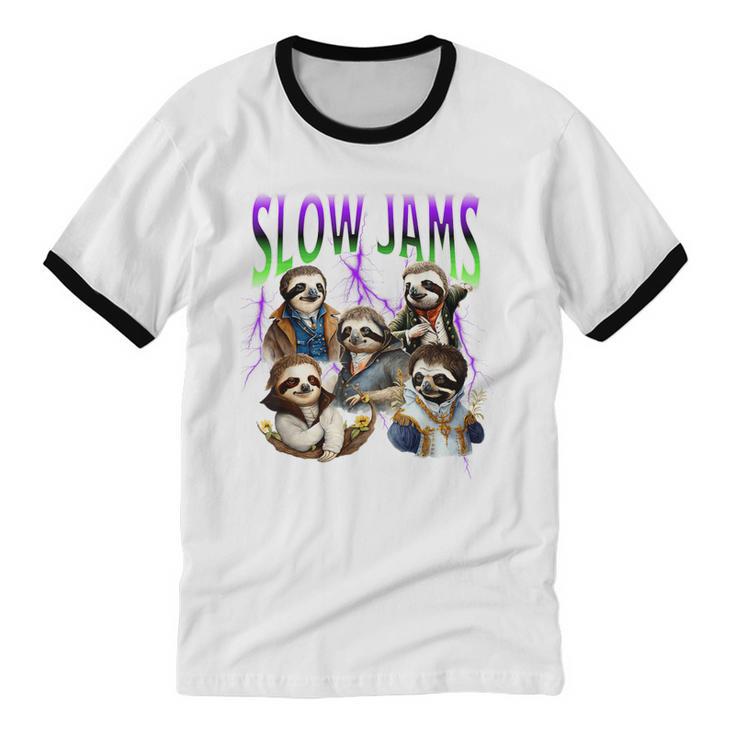 90s Style Bootleg Trendy Sloth Design For Introverts Unisex Cotton Ringer T-Shirt 90s Style Bootleg Trendy Sloth Design For Introverts Unisex Cotton Ringer T-Shirt