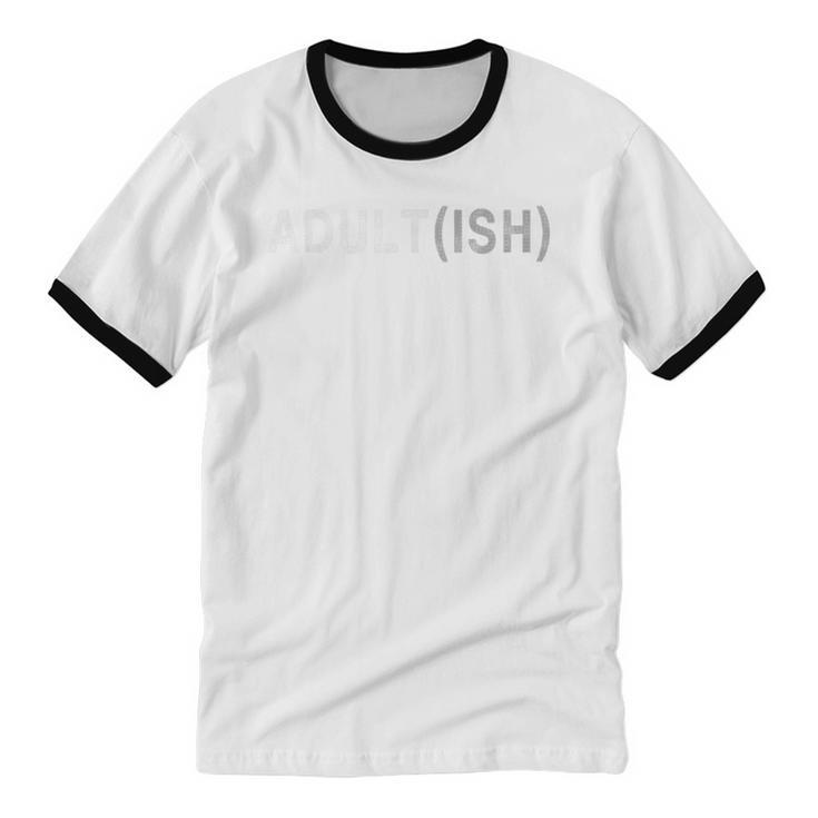 Adultish 18th Birthday Adultish Introvert T-Shirt Unisex Cotton Ringer T-Shirt