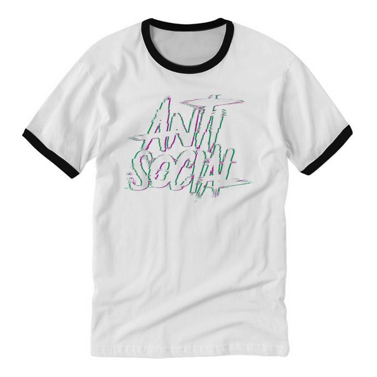 Anti Social Anti Social Club Introvert People Hate Unisex Cotton Ringer T-Shirt