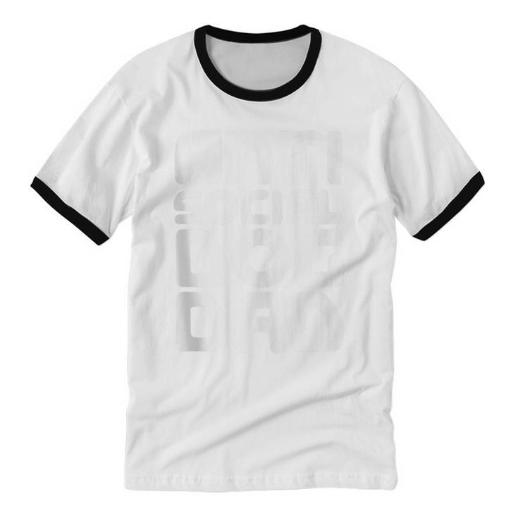 Anti-Social Dog Dad Quote For Anti Social Introvert Persons Unisex Cotton Ringer T-Shirt