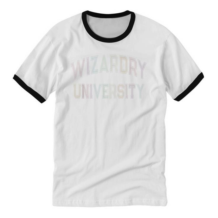 Anti Social WIZARDRY UNIVERSITY Introvert Stay Away Unisex Cotton Ringer T-Shirt Anti Social WIZARDRY UNIVERSITY Introvert Stay Away Unisex Cotton Ringer T-Shirt