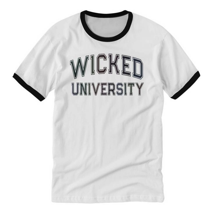 Antisocial WICKED UNIVERSITY Introvert Don't Call Me U Unisex Cotton Ringer T-Shirt