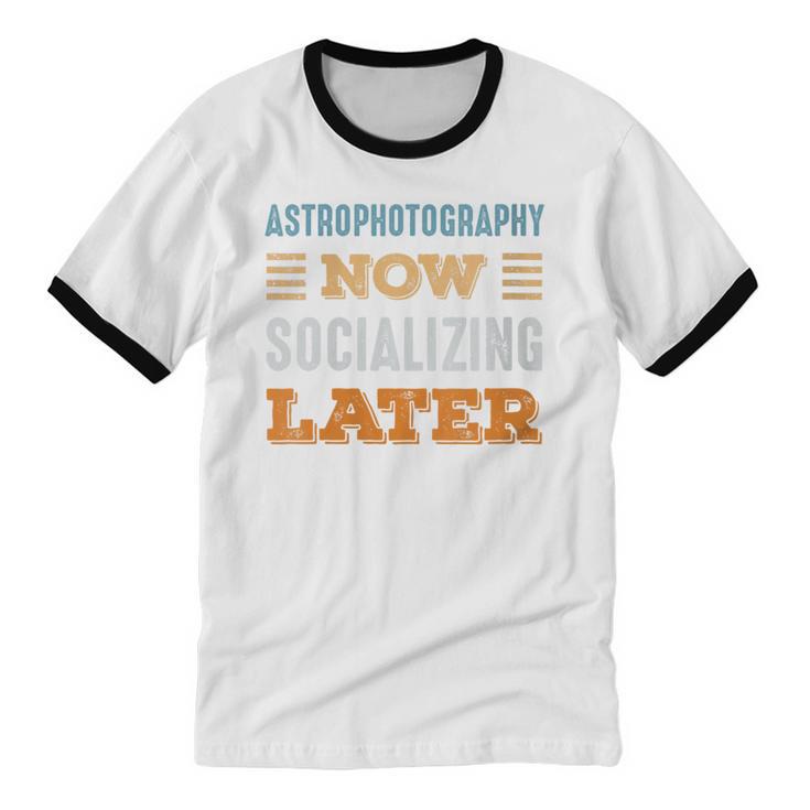 Astrophotography Now Minimal Socializing Introvert Vintage Unisex Cotton Ringer T-Shirt Astrophotography Now Minimal Socializing Introvert Vintage Unisex Cotton Ringer T-Shirt