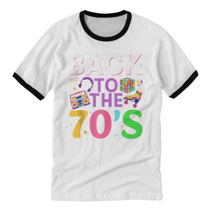 Back To The 70's Mixtape Era Nostalgia Retro 1970 70's Style Unisex Cotton Ringer T-Shirt Back To The 70's Mixtape Era Nostalgia Retro 1970 70's Style Unisex Cotton Ringer T-Shirt