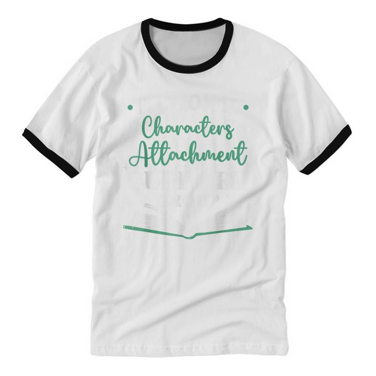 Bookworm Fictional Character Introvert Unisex Cotton Ringer T-Shirt