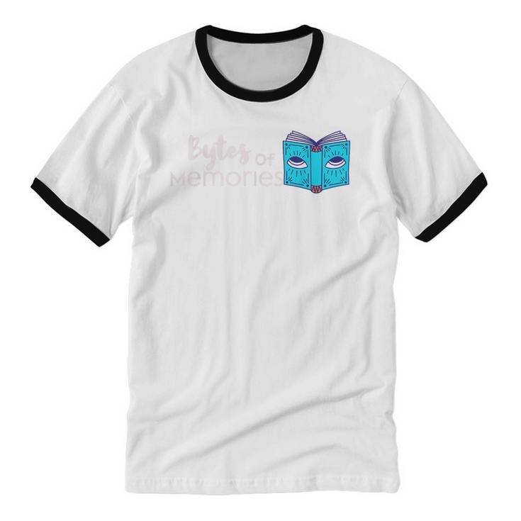 Bytes Of Memories Digital Nostalgia Concept Line Unisex Cotton Ringer T-Shirt