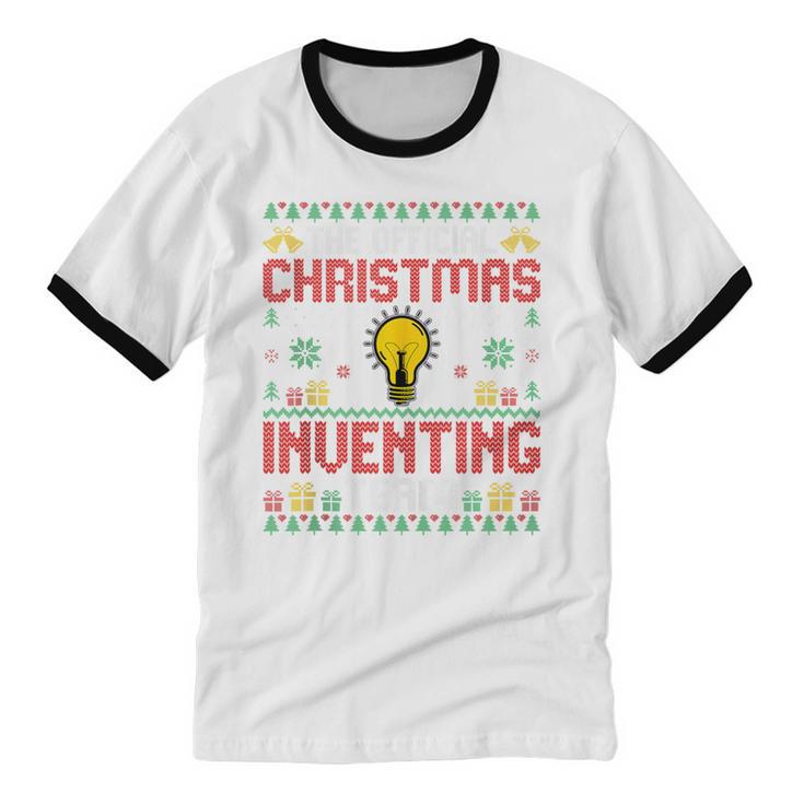 Christmas Inventing Team Inventing Introvert Xmas Unisex Cotton Ringer T-Shirt Christmas Inventing Team Inventing Introvert Xmas Unisex Cotton Ringer T-Shirt