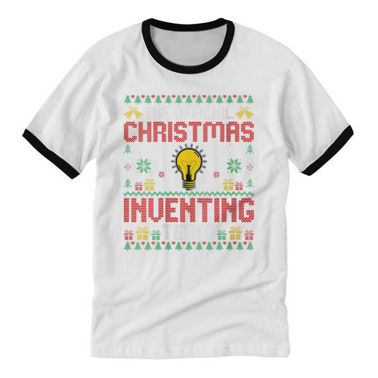 Christmas Inventing Team Inventing Introvert Xmas Unisex Cotton Ringer T-Shirt Christmas Inventing Team Inventing Introvert Xmas Unisex Cotton Ringer T-Shirt