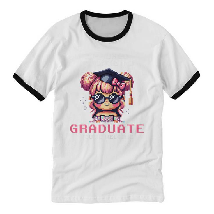 Classic I'm From The 1900s Retro Games Graduating Girl Unisex Cotton Ringer T-Shirt Classic I'm From The 1900s Retro Games Graduating Girl Unisex Cotton Ringer T-Shirt
