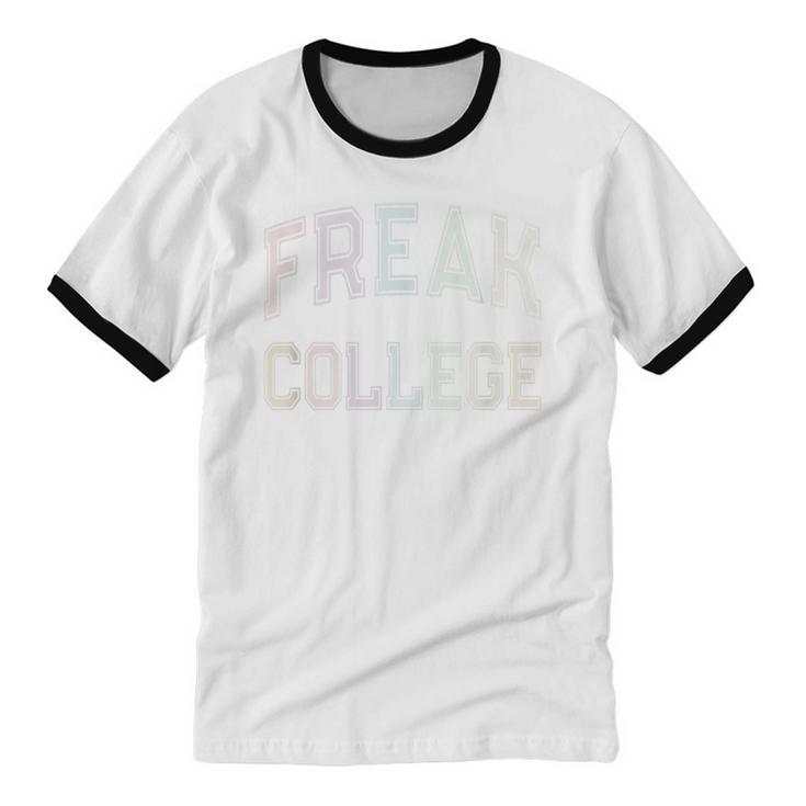 Crazy Antisocial FREAK COLLEGE Introvert Don't Call Me Unisex Cotton Ringer T-Shirt