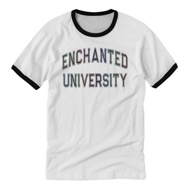 Crazy Stay Away From Me ENCHANTED UNIVERSITY Introvert Unisex Cotton Ringer T-Shirt