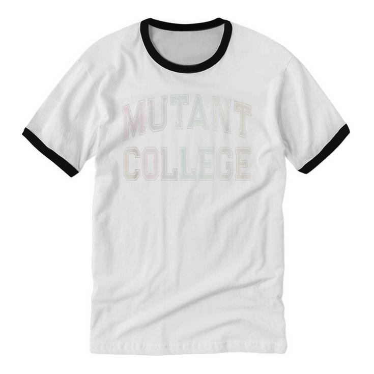 Crazy Stay Away From Me MUTANT COLLEGE Introvert AntiSocial Unisex Cotton Ringer T-Shirt